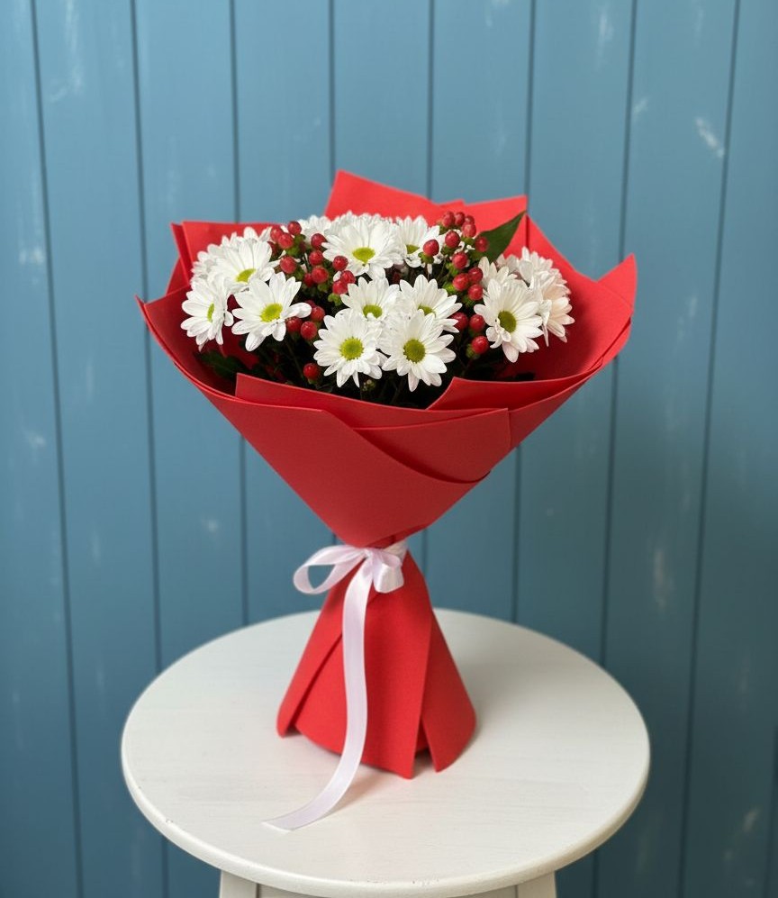 Букет цветов из: Хризантемы в Рождествено