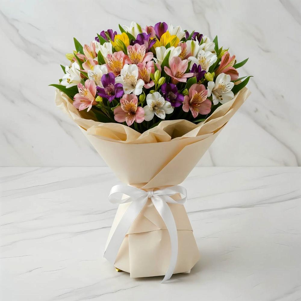 Букет цветов из: Альстромерии в Рождествено