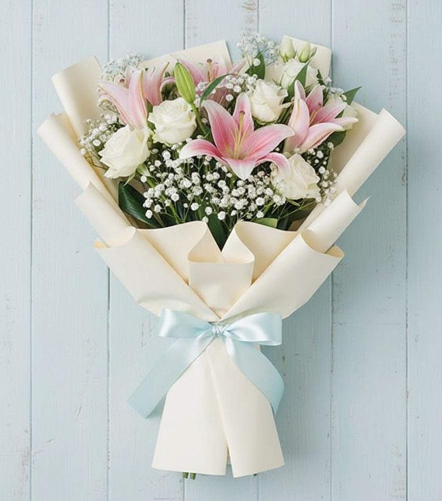 Букет цветов из: Лилии в Рождествено