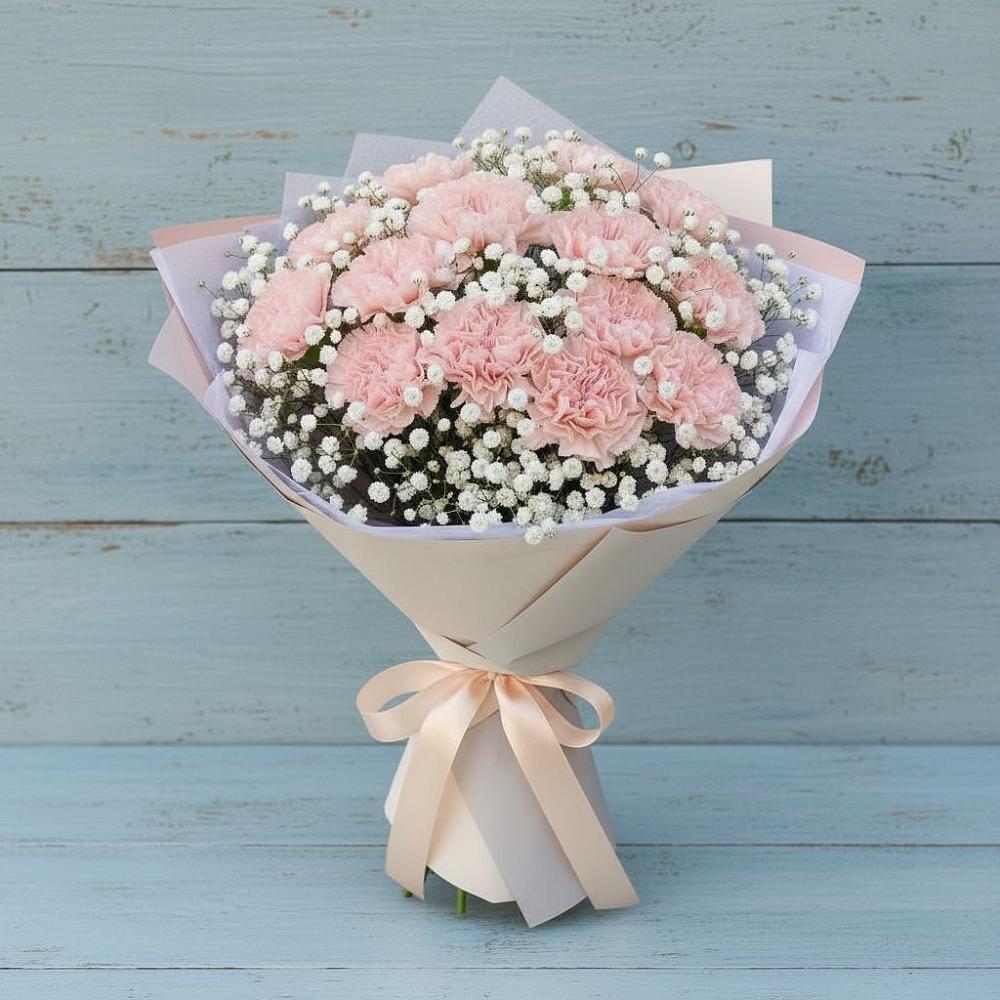 Букет цветов из: Гвоздики в Рождествено