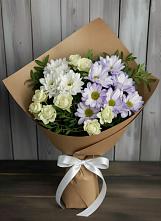 Букет цветов из:  Хризантемы и Розы в Рождествено