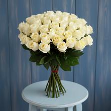 Букет 51 Белая роза Эдлесс Лав #REPLACE_PRED# Рождествено