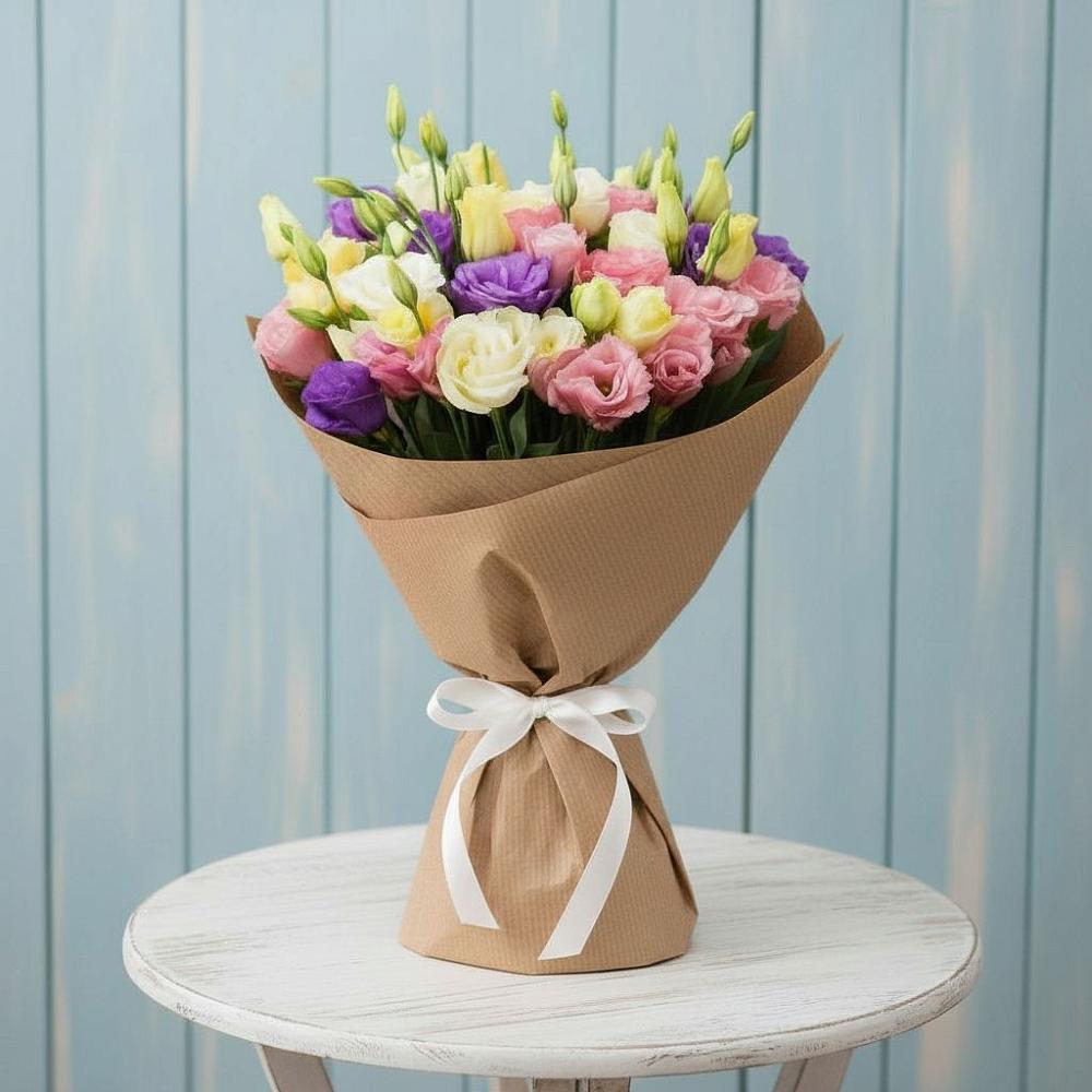 Букет цветов из: Лизиантусы в Рождествено